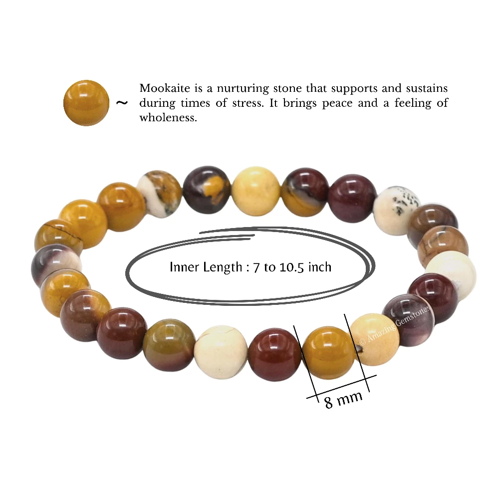 Mookaite Bracelet (Stretchable)