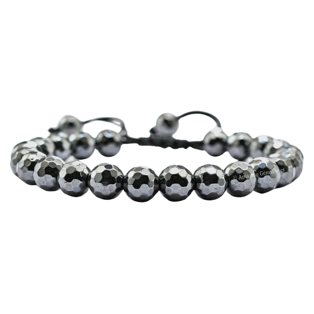 Hematite Bracelet (Faceted-Adjustable)
