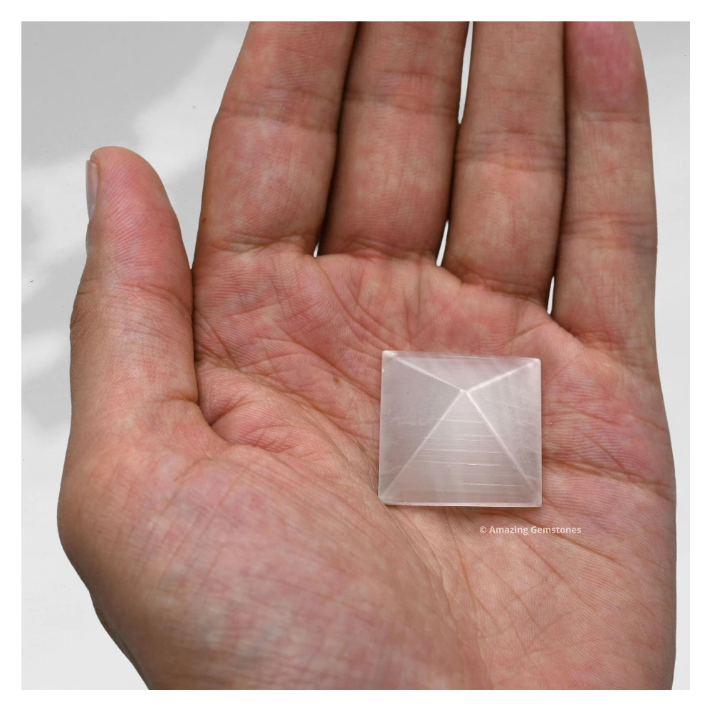 Selenite Pyramid (1 Inch)