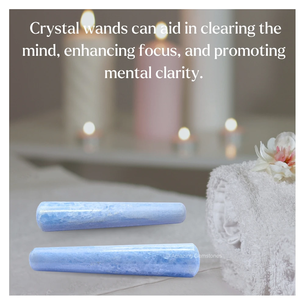 Blue Calcite Wand
