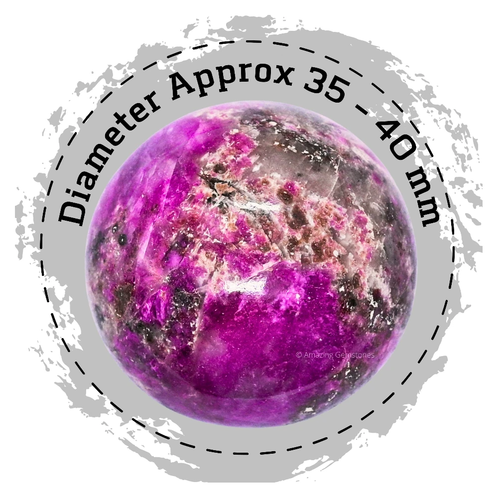 Cobalt Calcite Sphere (1.5 Inch)