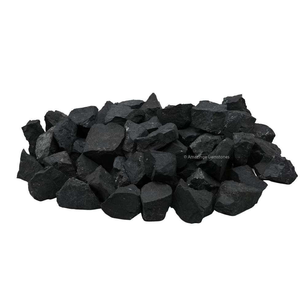 Shungite Raw Stones for Water Purification - 30 to 70mm (5 Pieces)