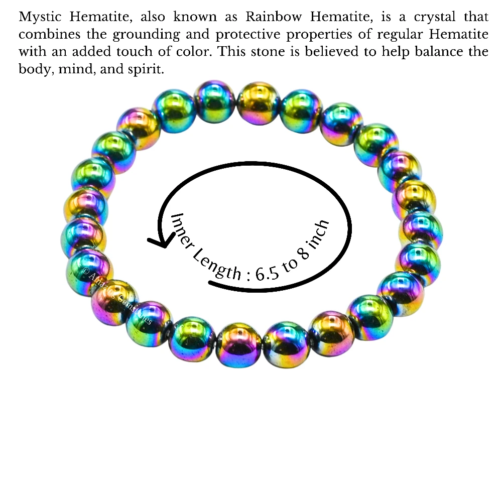 Rainbow Hematite Bracelet (Strechable)