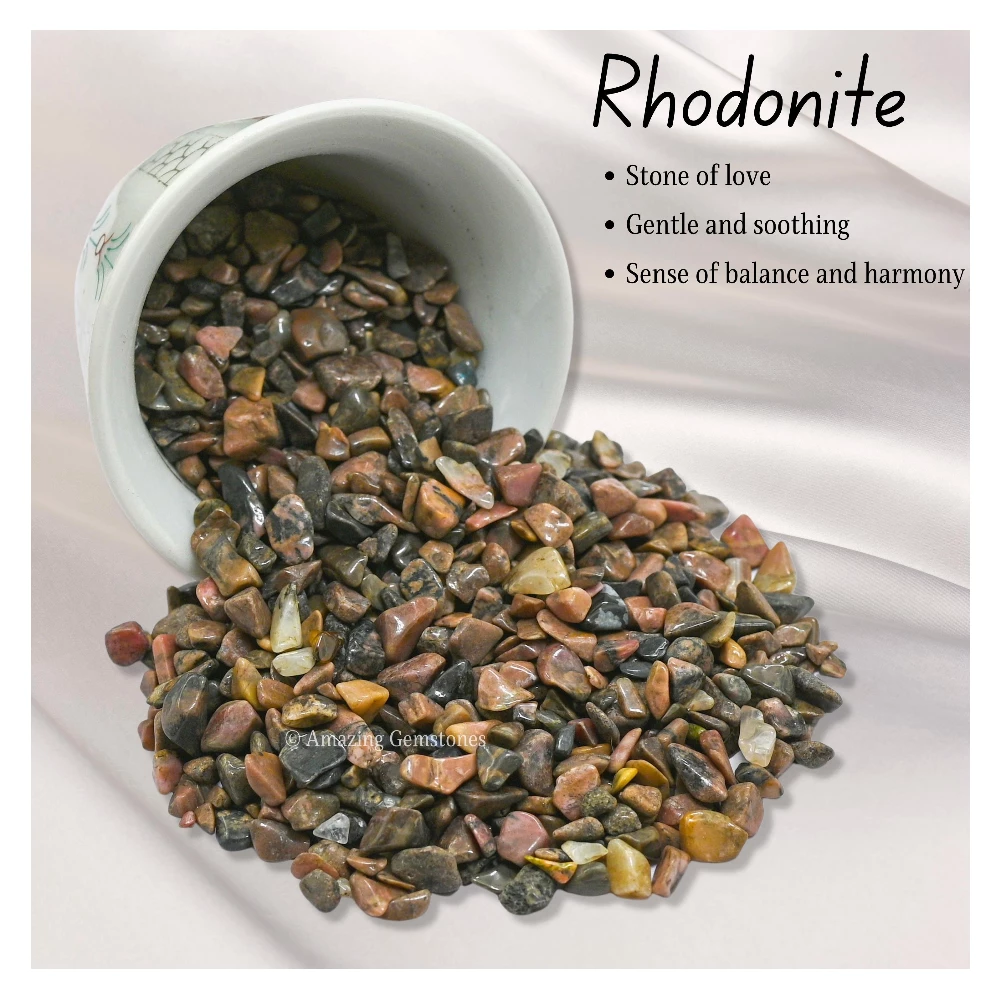 Rhodonite Chips (1LB)