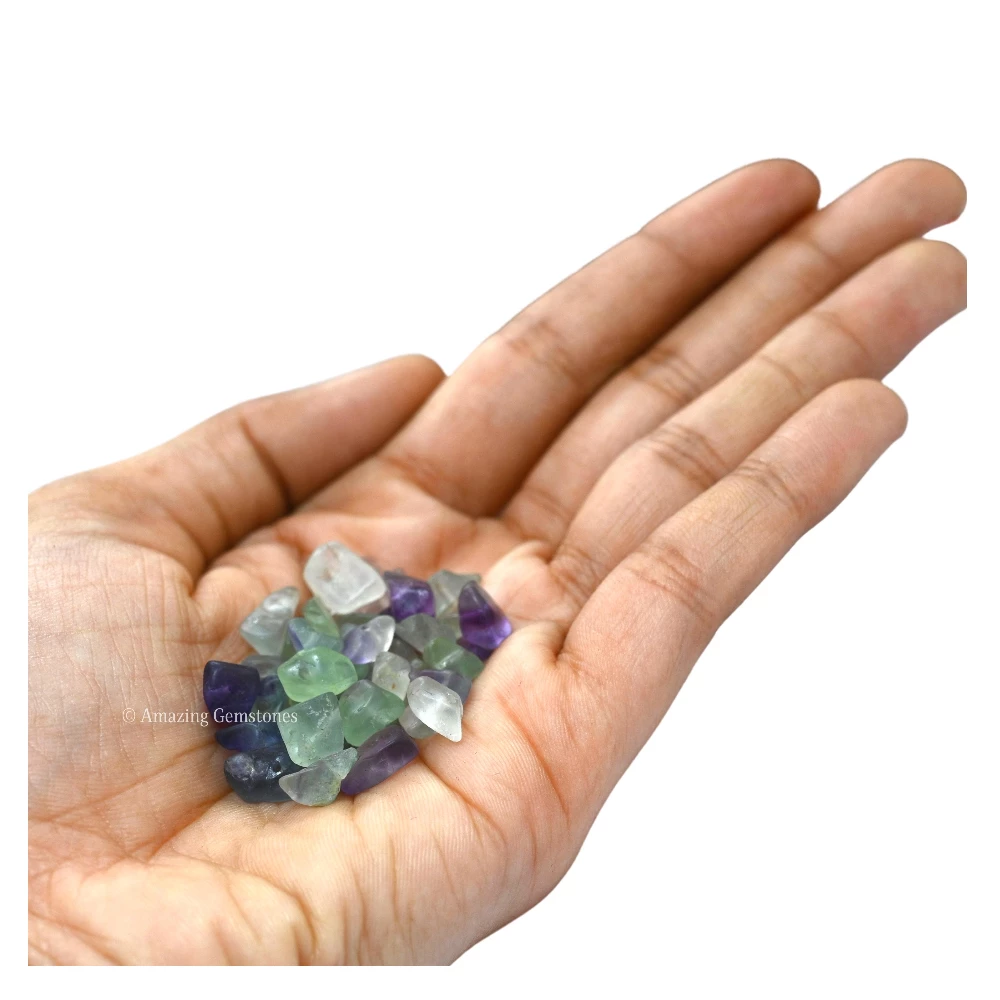 Multi Fluorite Chips - Pre Drilled