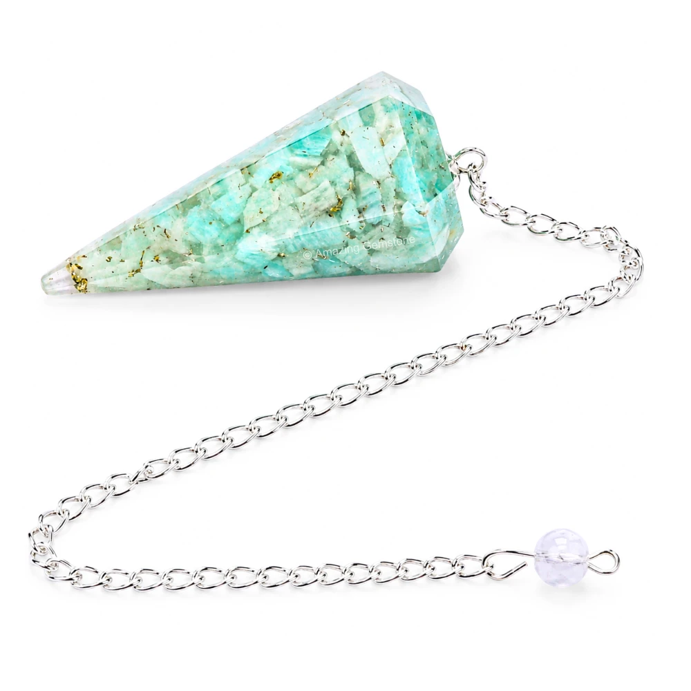 Amazonite Orgone Pendulum