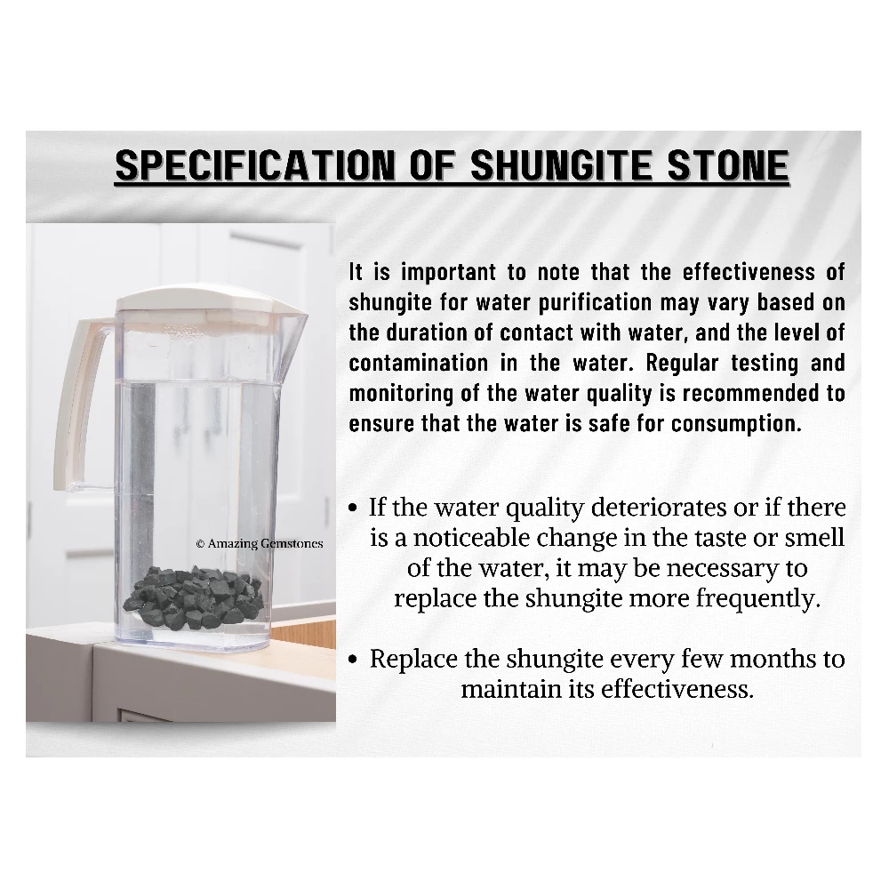 Shungite Raw Stones for Water Purification - 4 to 10mm (1/2 lb)
