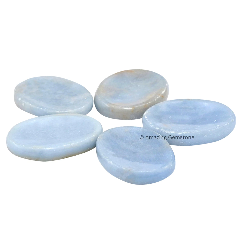 Angelite Worry Stone