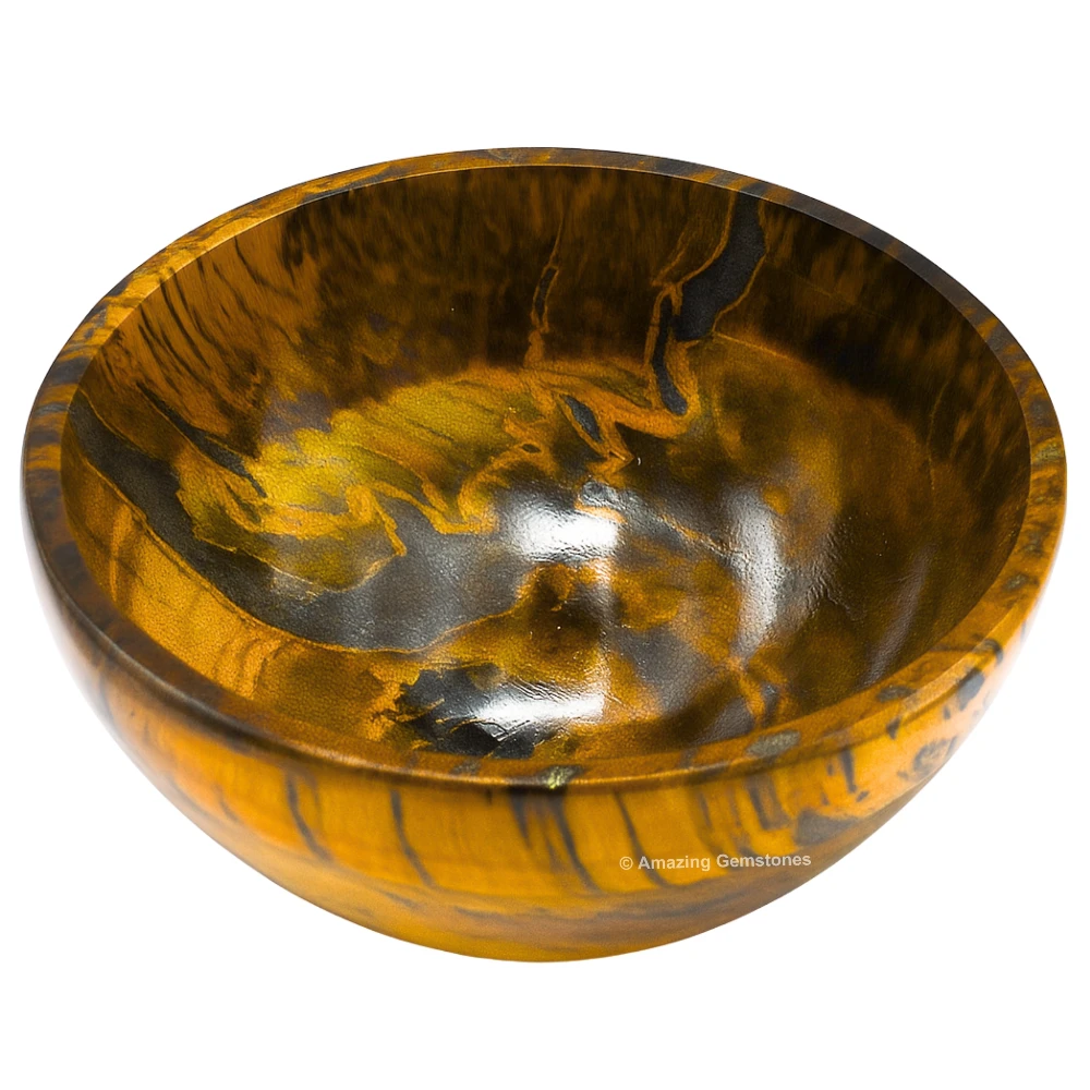 Tiger Eye Crystal Bowl - 2 Inch