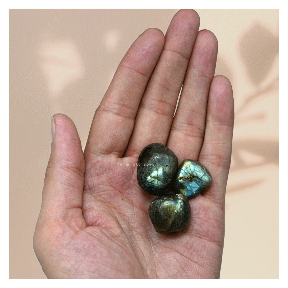 Tumbled Labradorite Crystals Stones (1 oz)