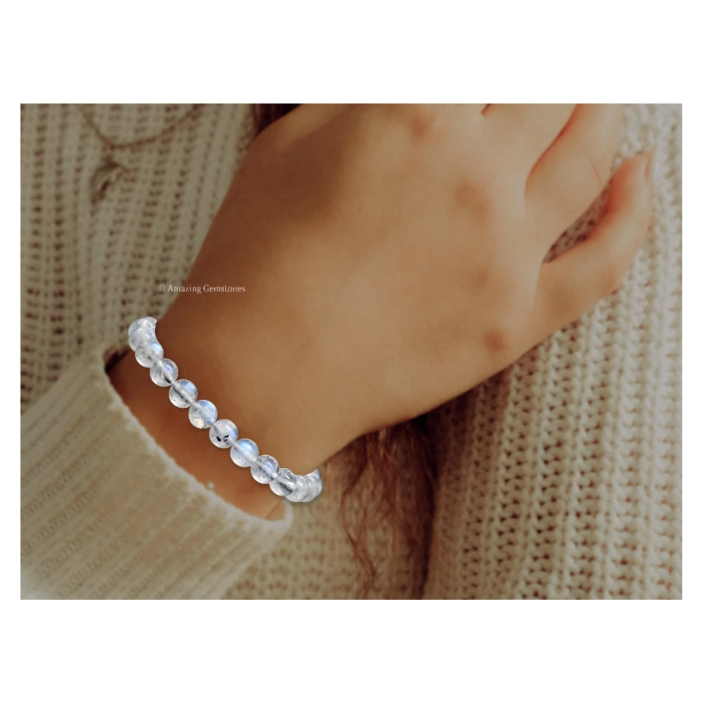 Premium Rainbow Moonstone Bracelet (Adjustable)