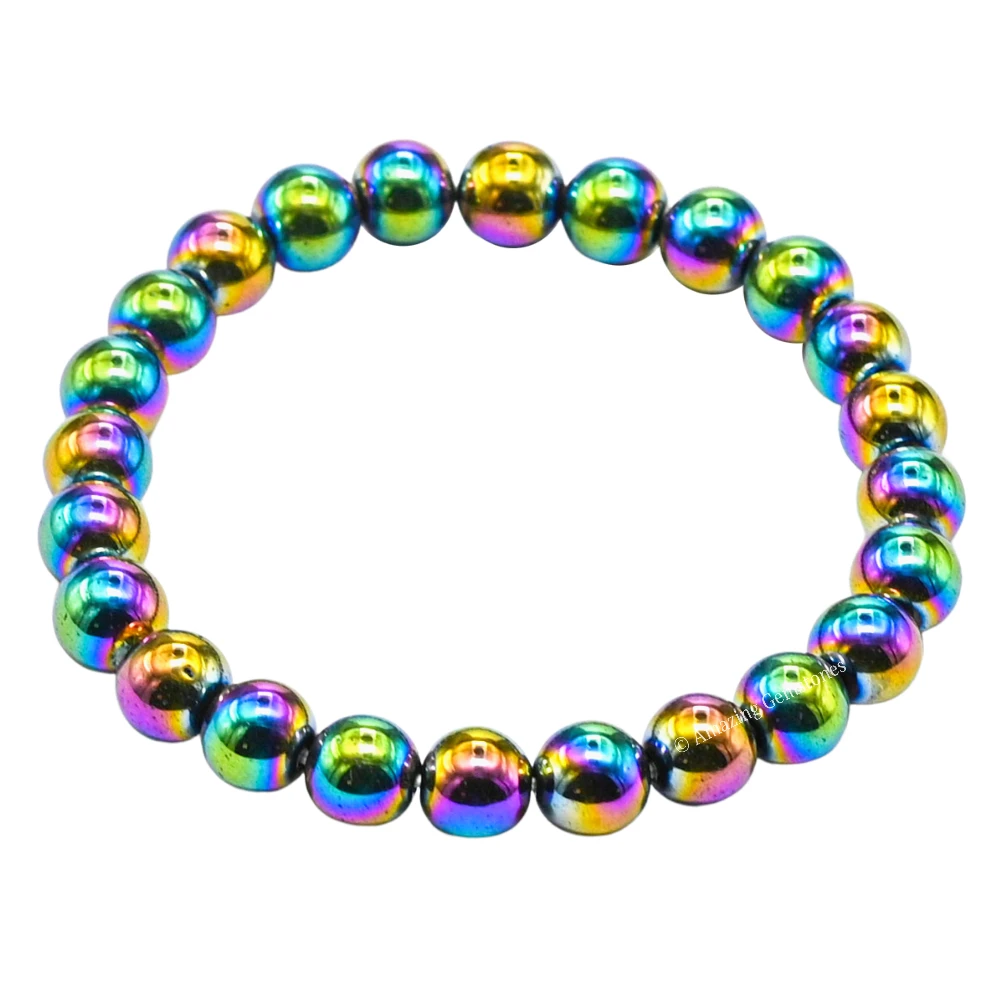 Rainbow Hematite Bracelet (Strechable)
