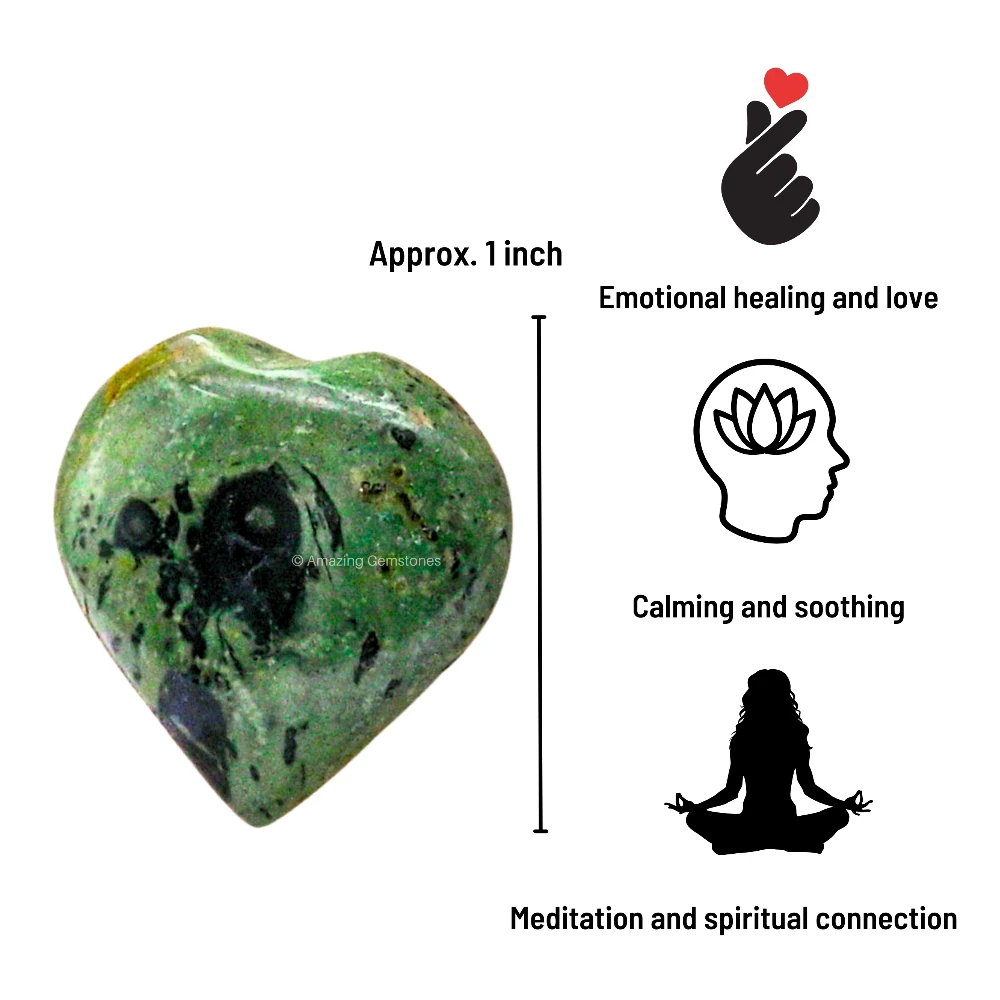 Kambaba Jasper Heart (Pack of 2)