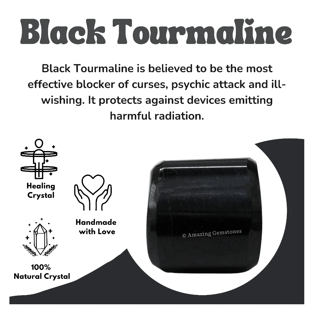 Tumbled Black Tourmaline Natural Stone Crystals (1000+ Carats)