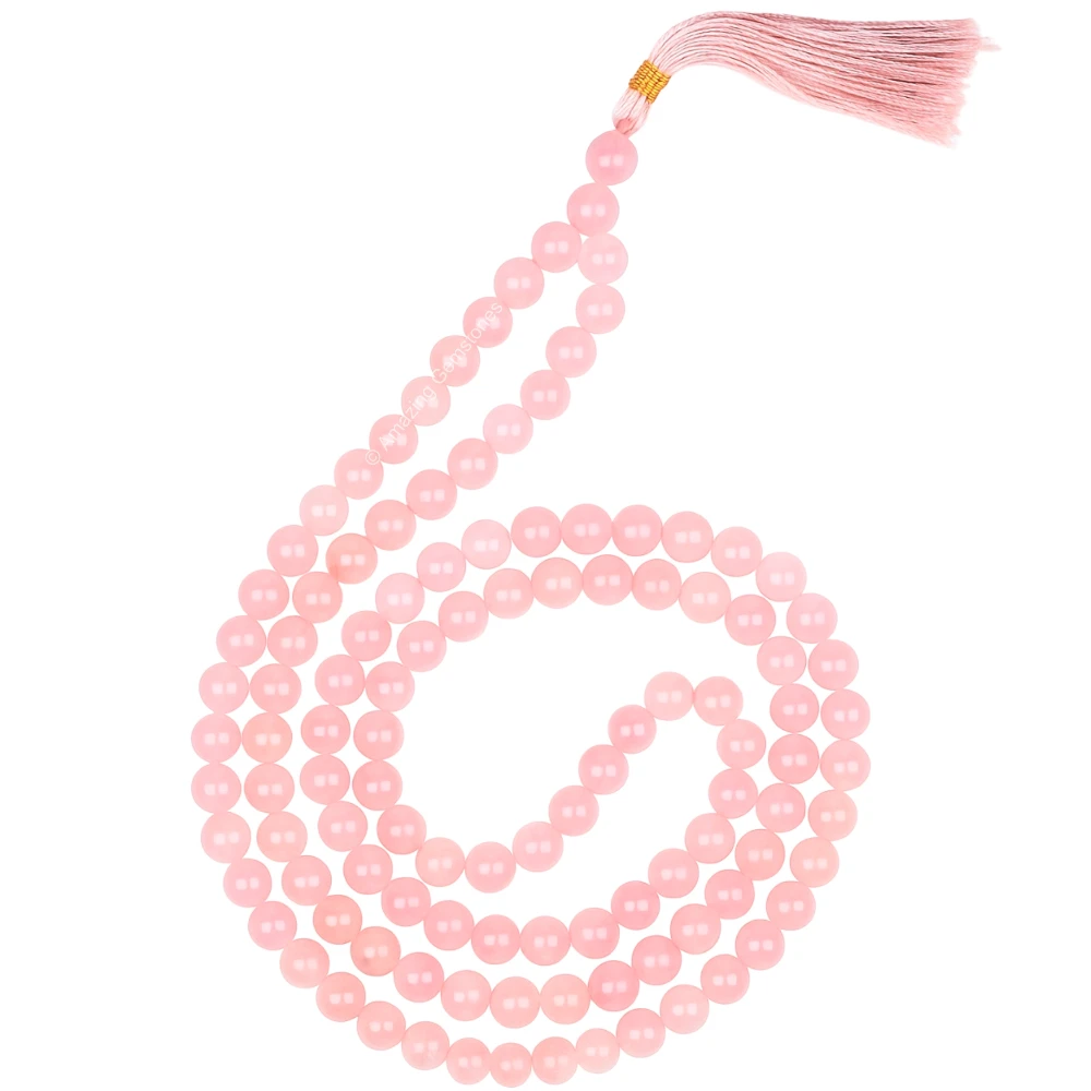 Rose Quartz Mala (Without Knot)