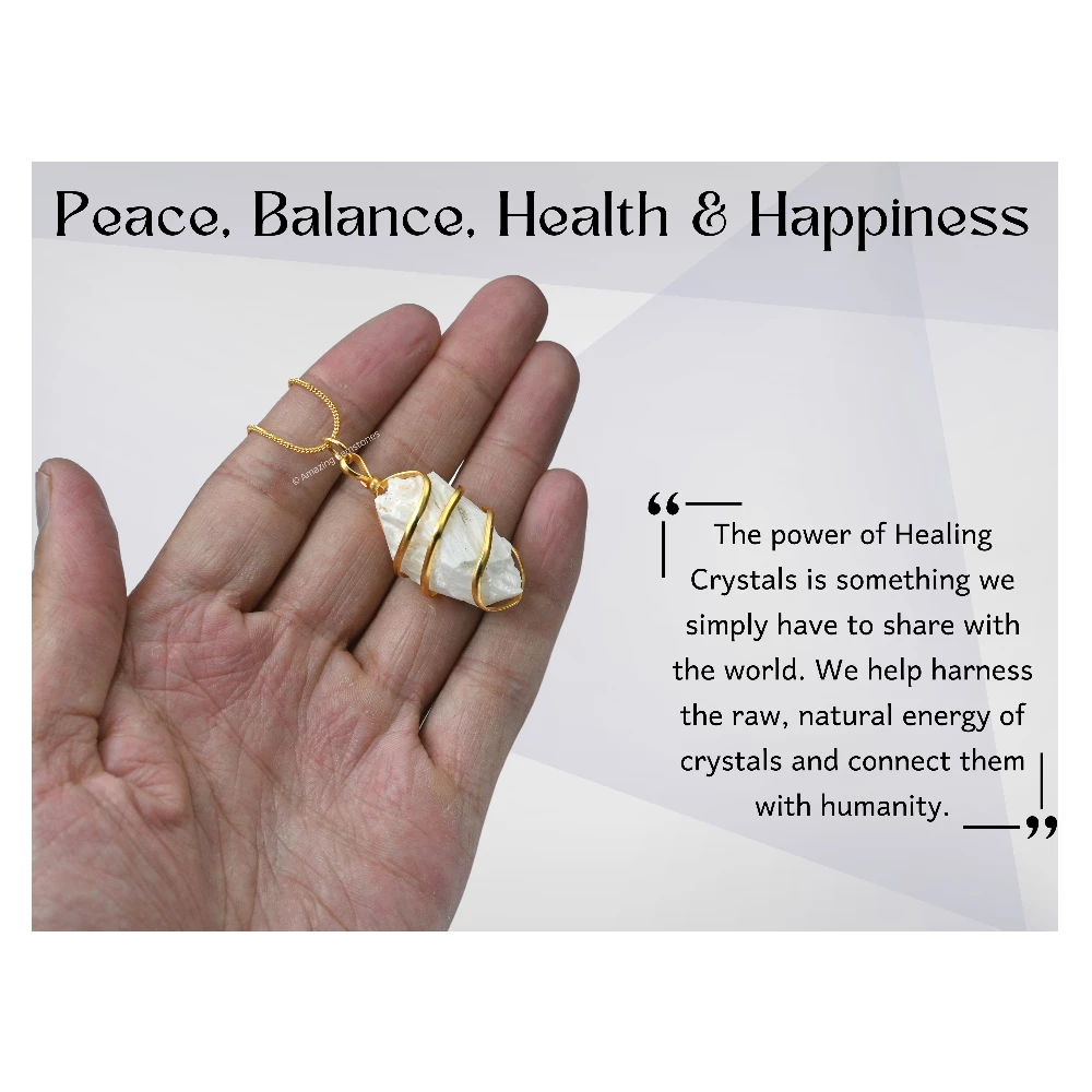 Scolecite Necklace - Raw Crystal (Gold)