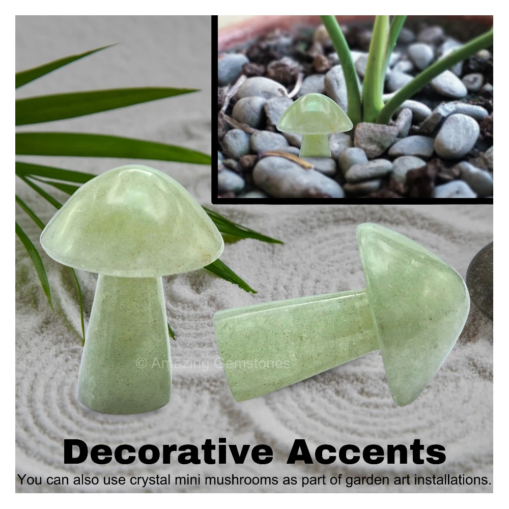 Green Aventurine Crystal Mushroom