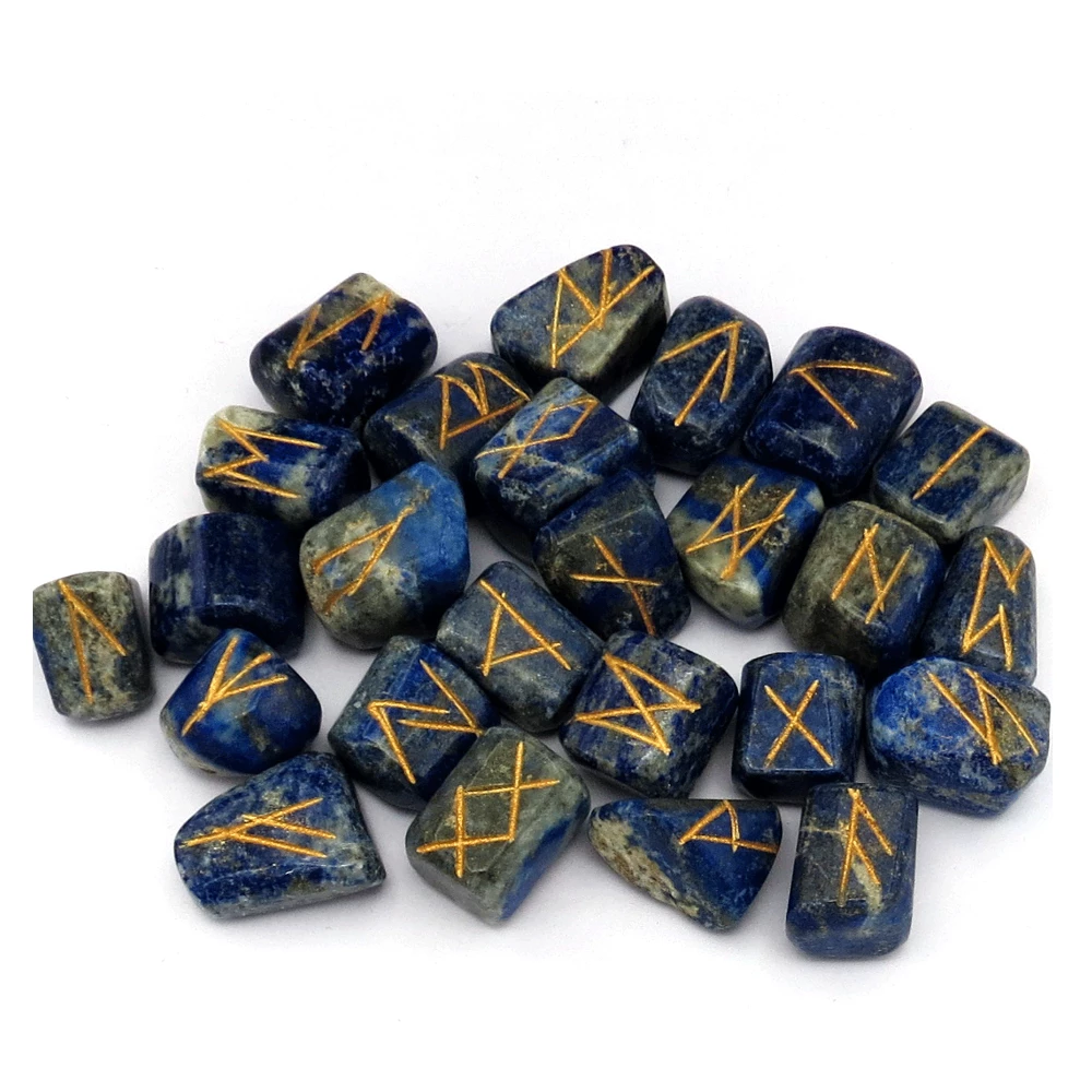 Lapis Lazuli Rune Stones Set
