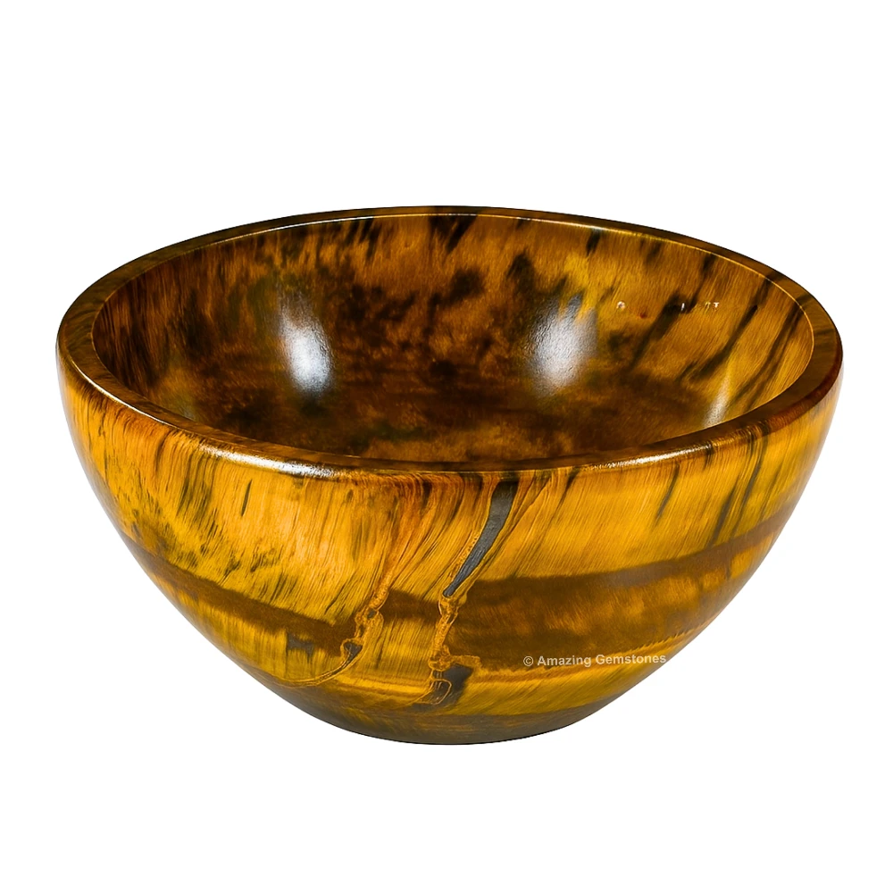 Tiger Eye Crystal Bowl - 2 Inch