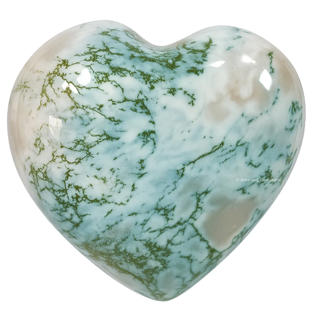 Tree Agate Heart (Pack of 2)