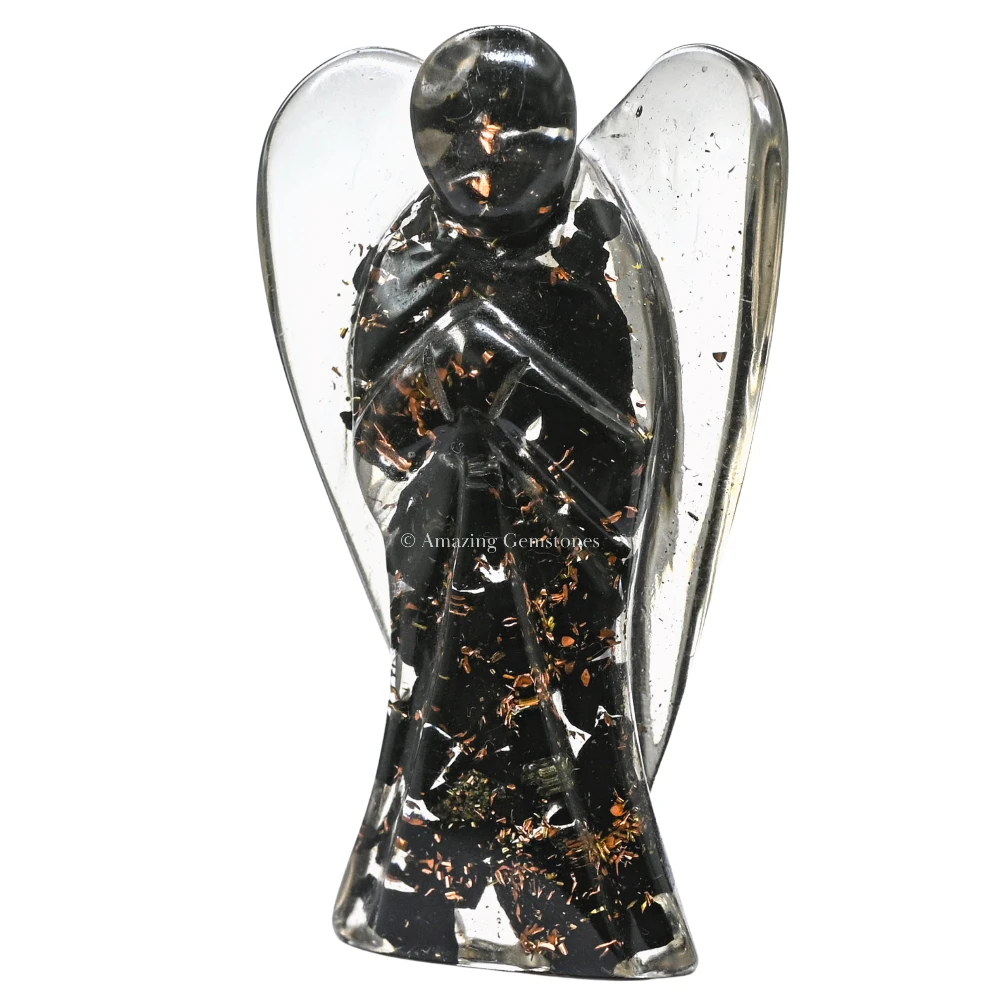 Shungite Orgone Angel Figurine (3 Inch)