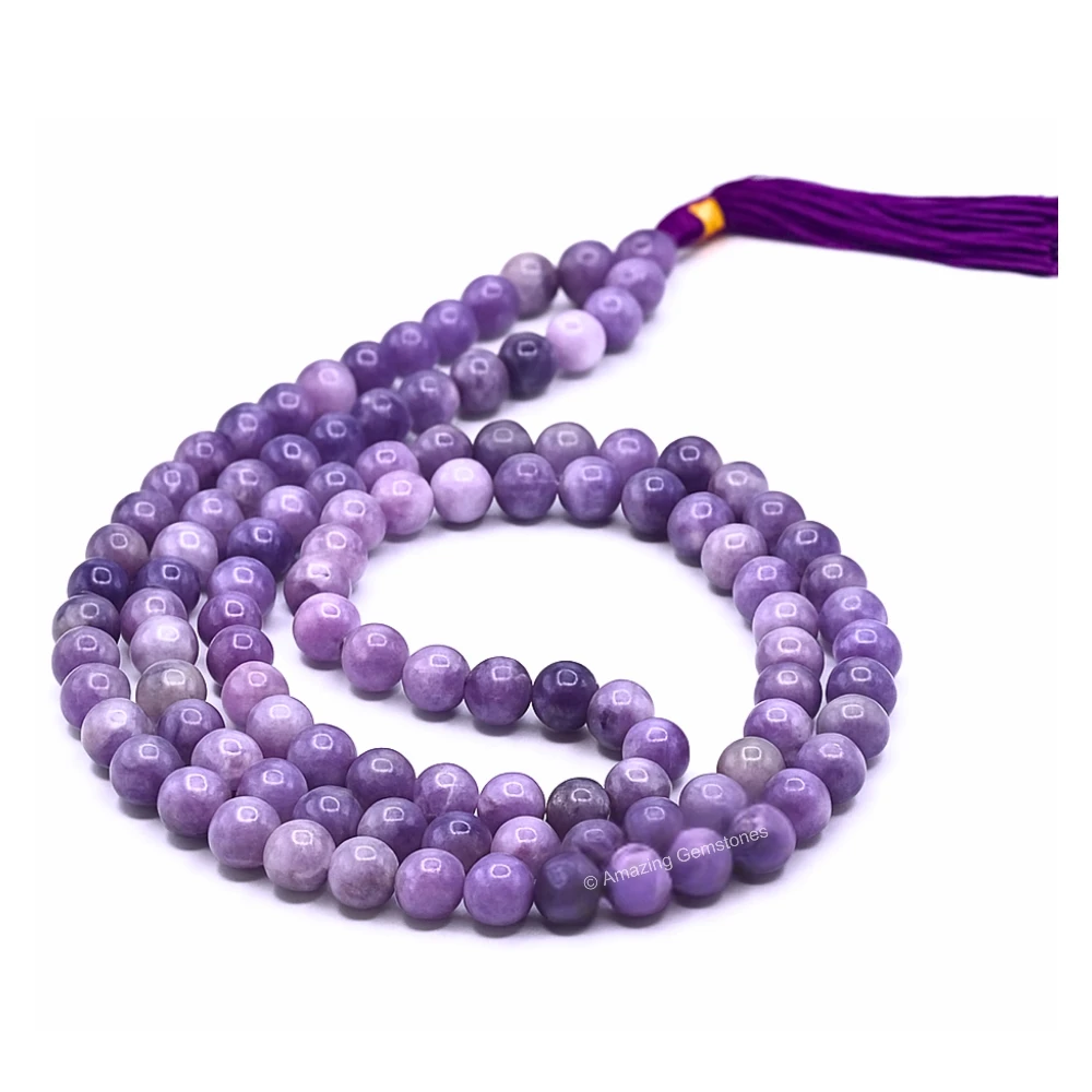 Lepidolite Mala (Without Knot)