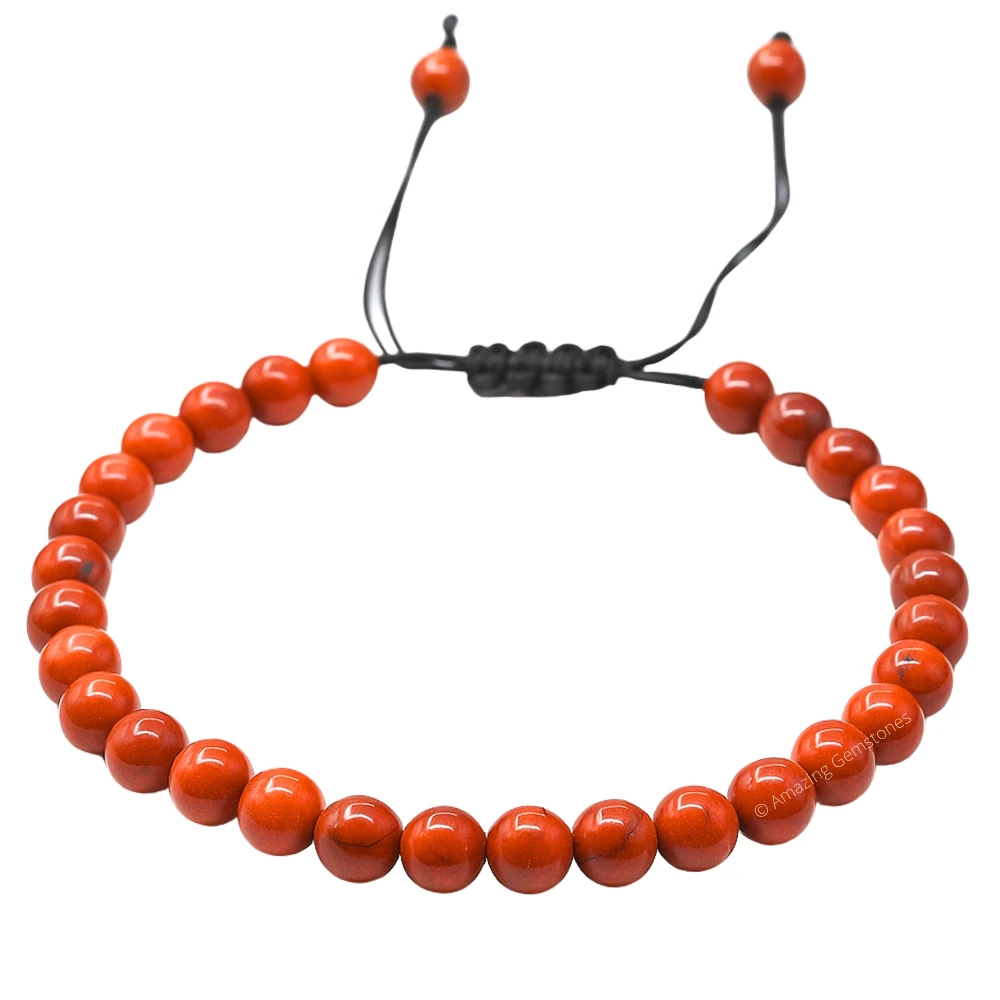 Red Jasper Anklet (Without Knot)