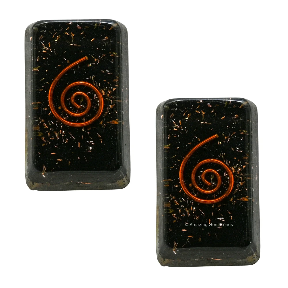 Rectangle Shungite Orgone Phone Sticker (Pack of 2)