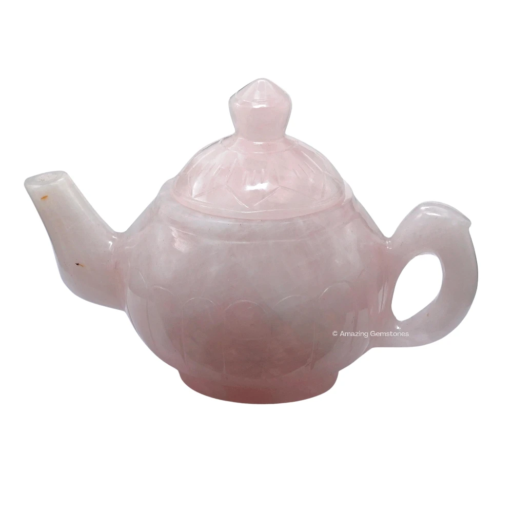 Rose Quartz Crystal Kettle