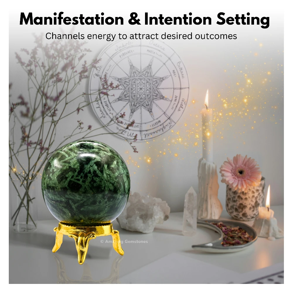 Flower Stone Sphere (1.5 Inch)
