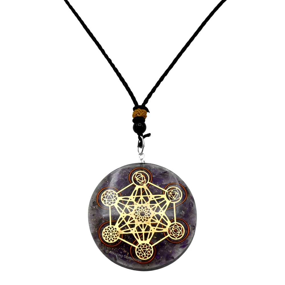Amethyst Orgone Necklace - Metatron Chakra