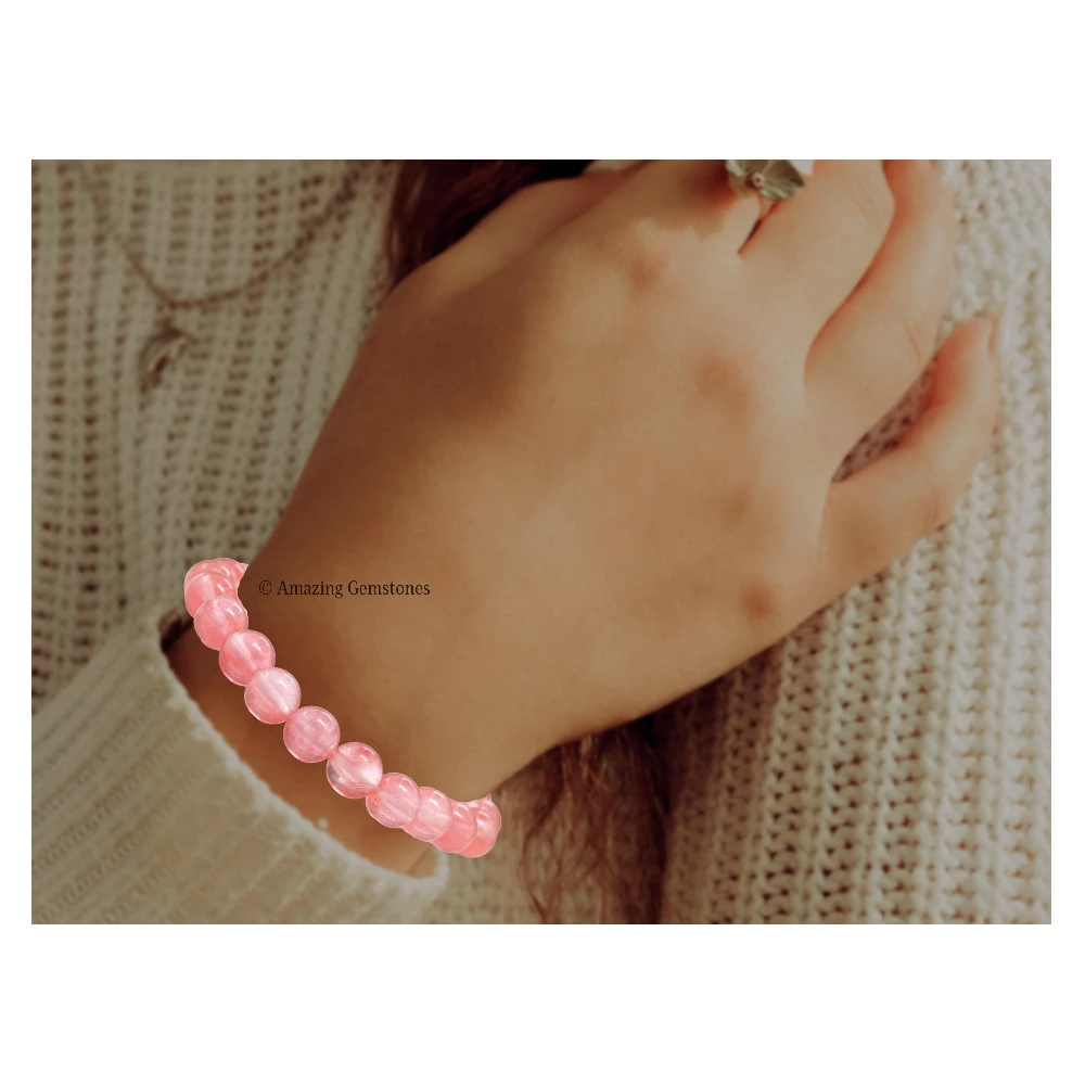 Cherry Quartz Bracelet (Stretchable)