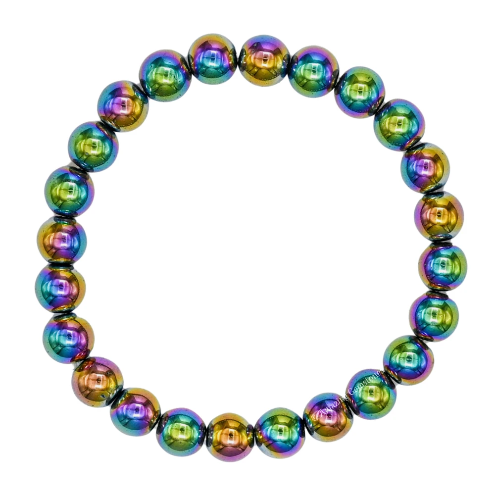 Rainbow Hematite Bracelet (Strechable)