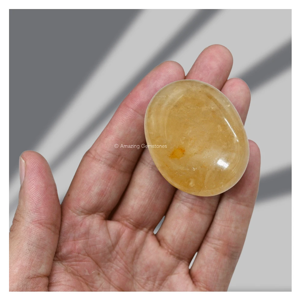 Citrine Palm Stone