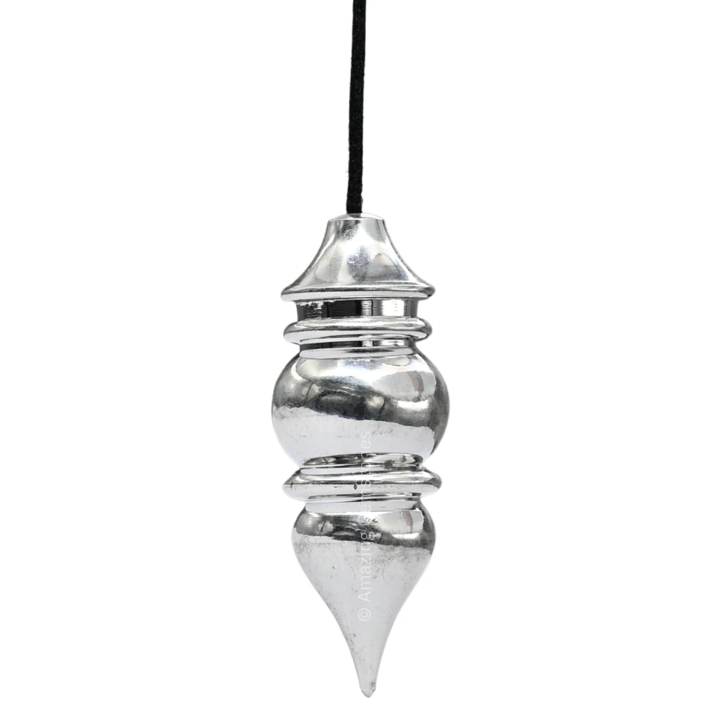 Copper Metal Pendulum - Silver Tear Drop Pot (MP57)