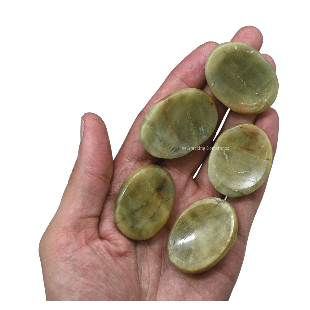 Yellow Aquamarine Worry Stone