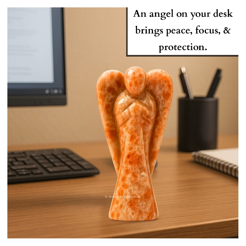 Sunstone Angel Figurine (2 Inch)