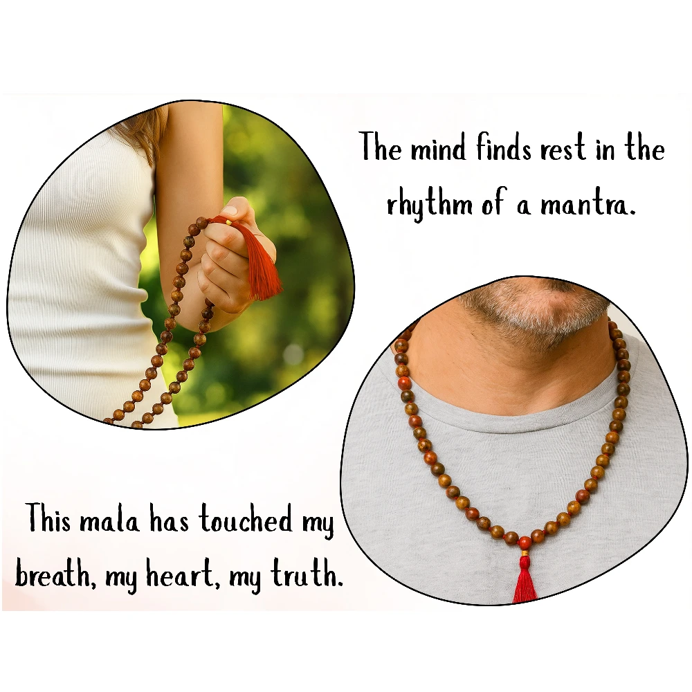 Leopard Jasper Mala (Hand Knotted)
