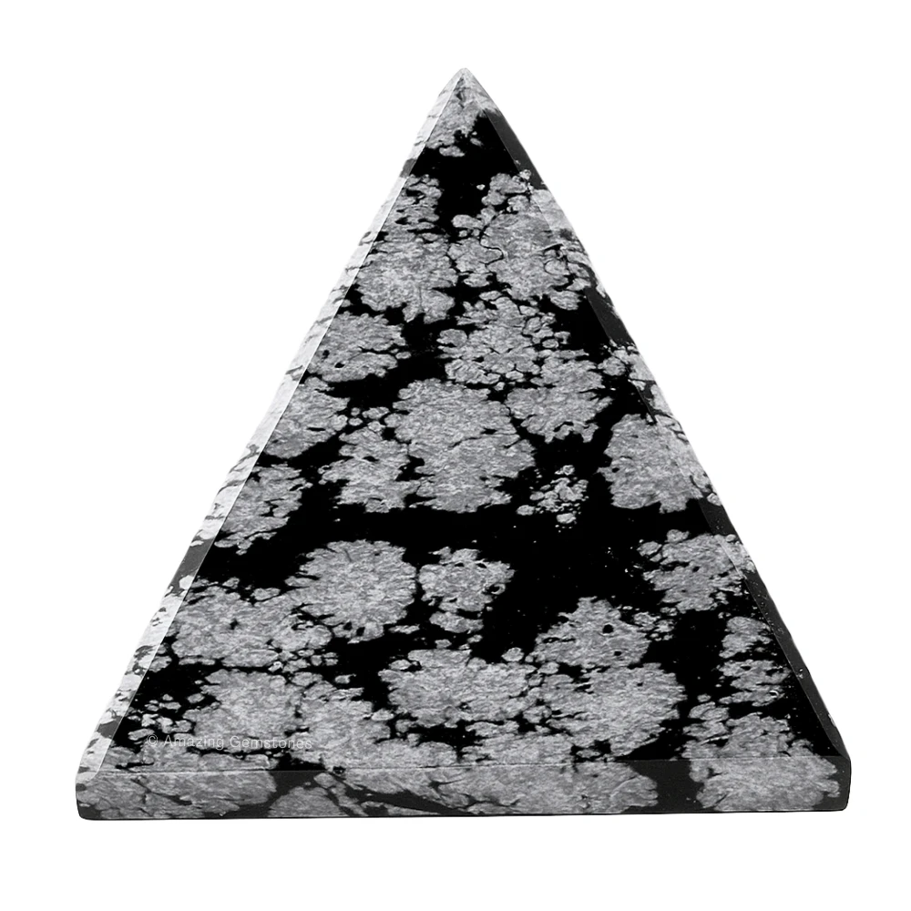 Snowflake Obsidian Pyramid (2 Inch)