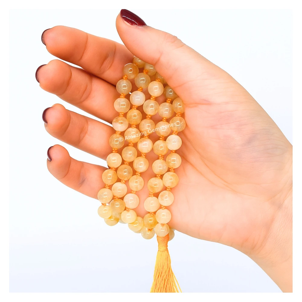 Citrine Mala (Hand Knotted)