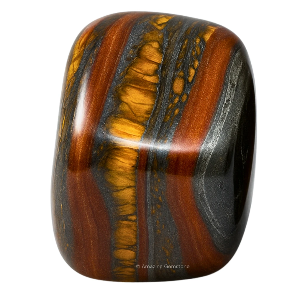 Tumbled Iron Tiger Eye Stone Crystals (1000+ Carats)