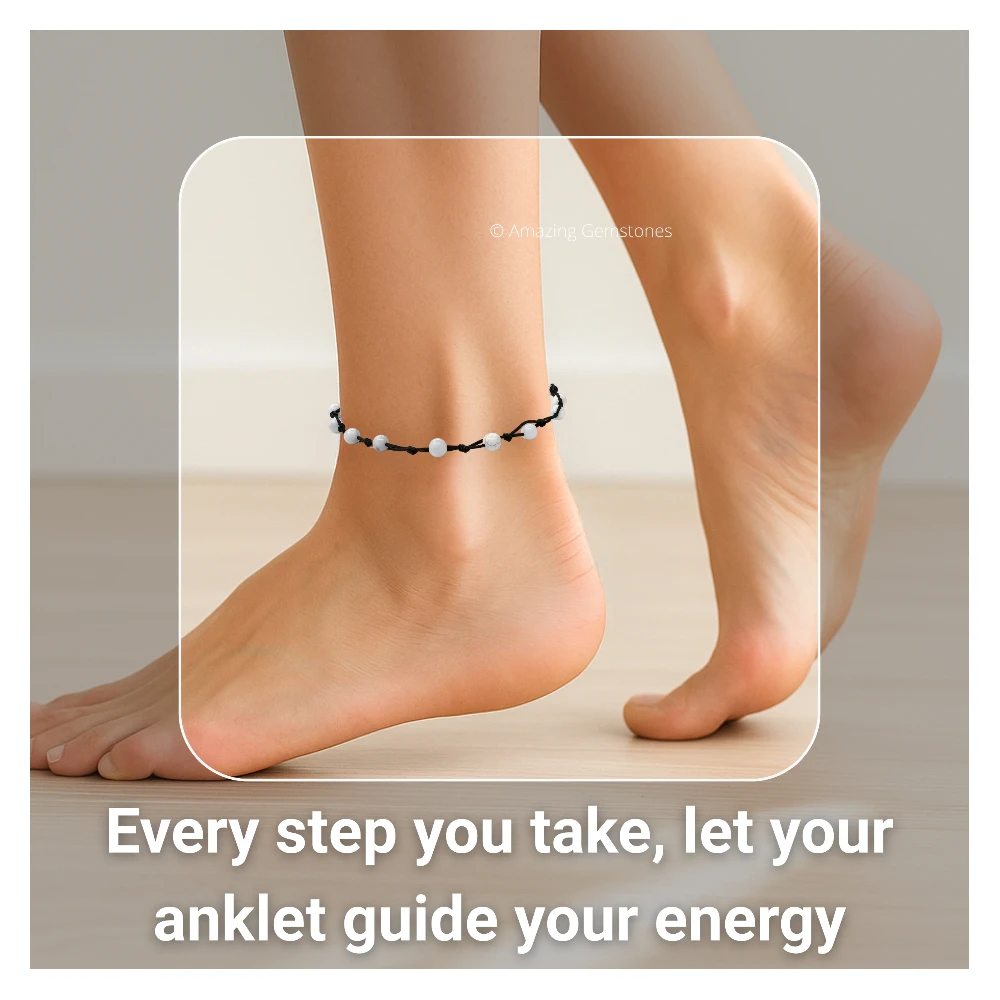 Howlite Anklet (Knotted)