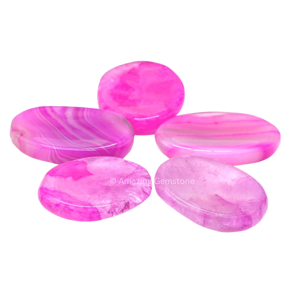 Pink Onyx Worry Stone