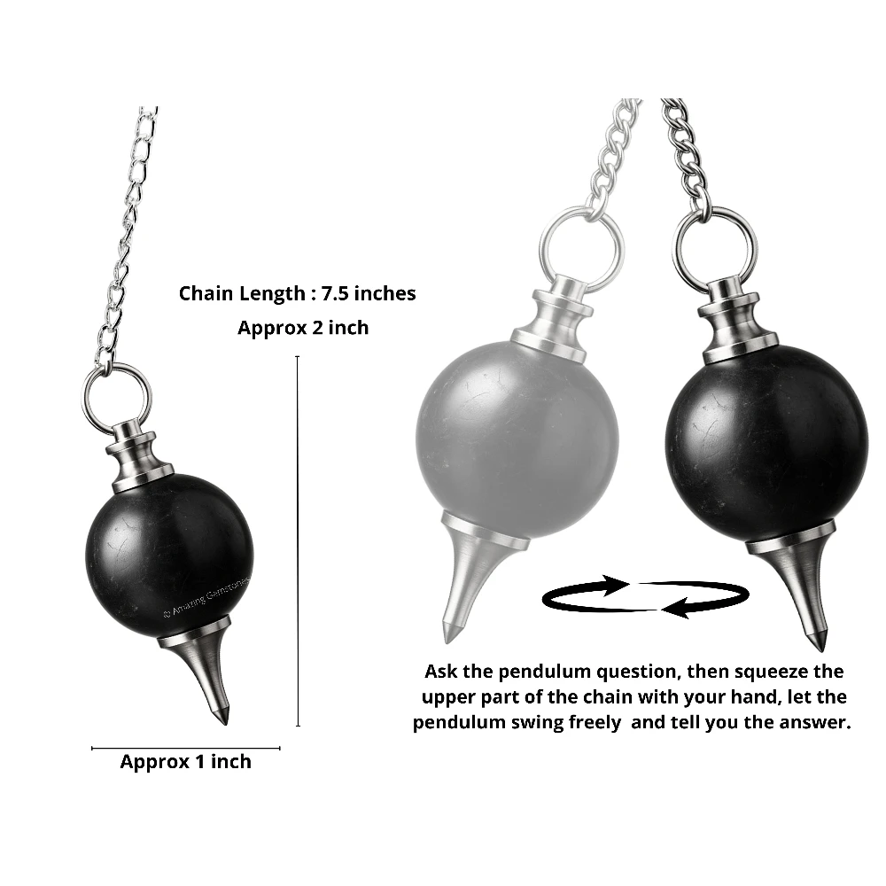 Shungite Ball Pendulum