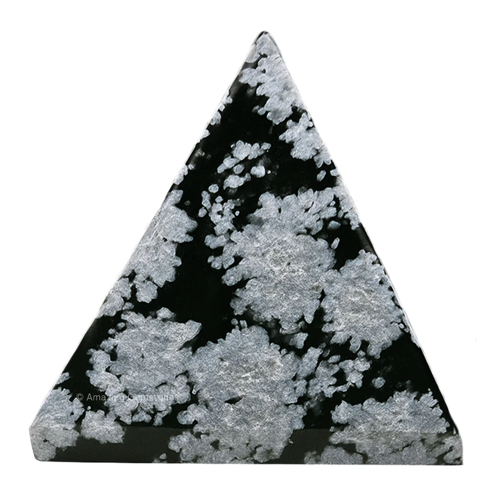 Snowflake Obsidian Pyramid (1 Inch)