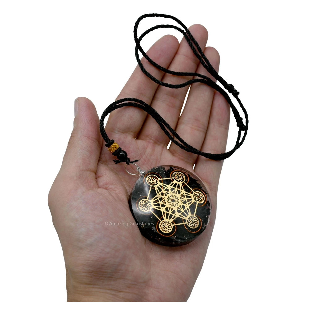 Shungite Orgone Necklace - Metatron Chakra