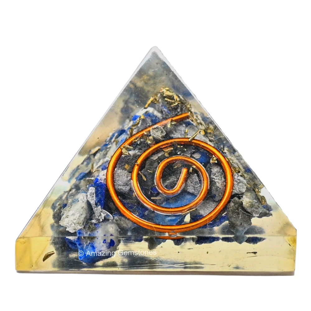 Lapis Lazuli Orgone Pyramid - Mini
