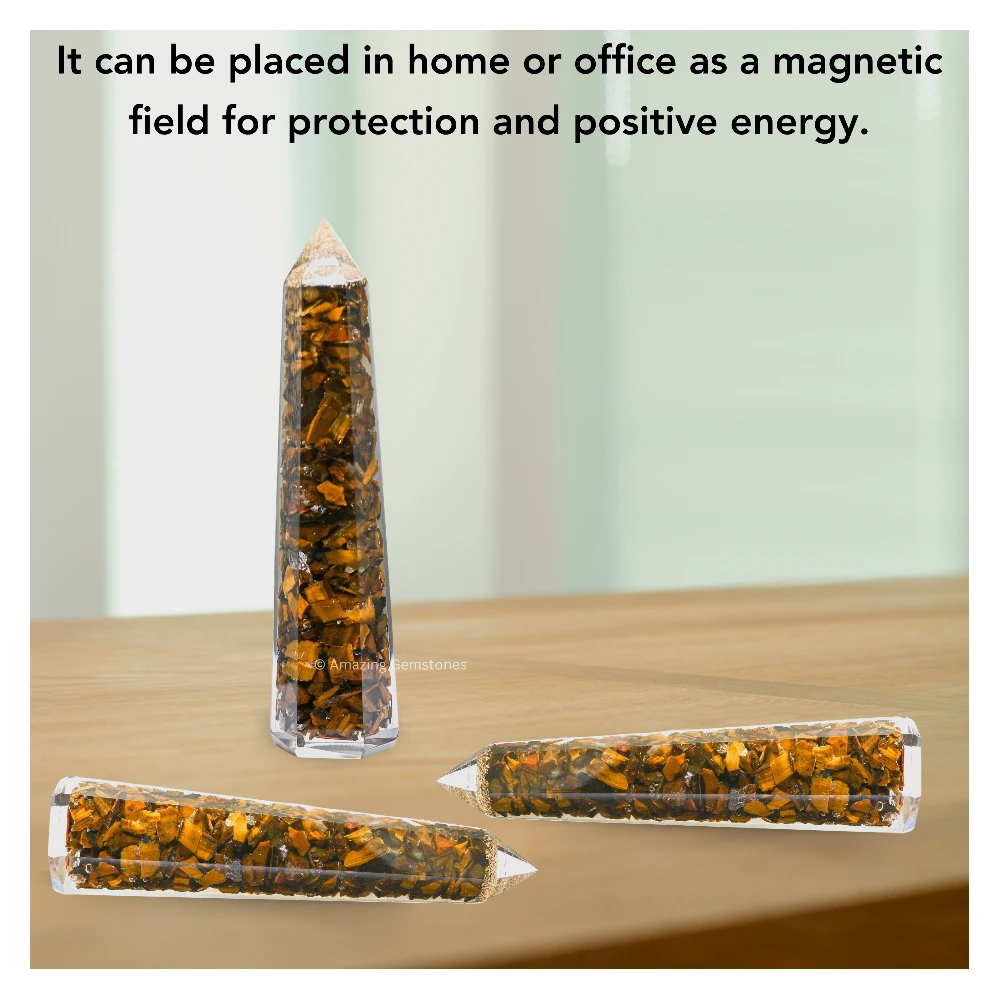 Tiger Eye Orgone Tower (4.5 Inch)