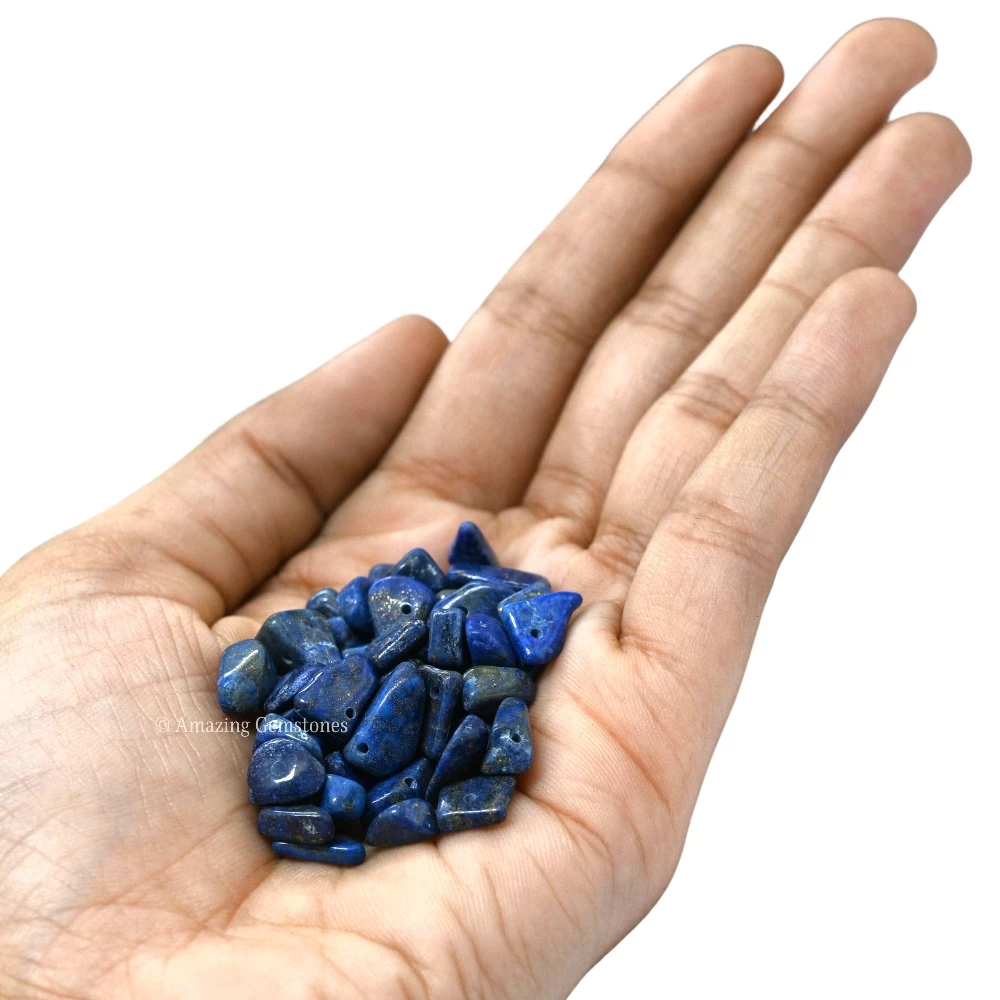 Lapis Lazuli Chips - Pre Drilled