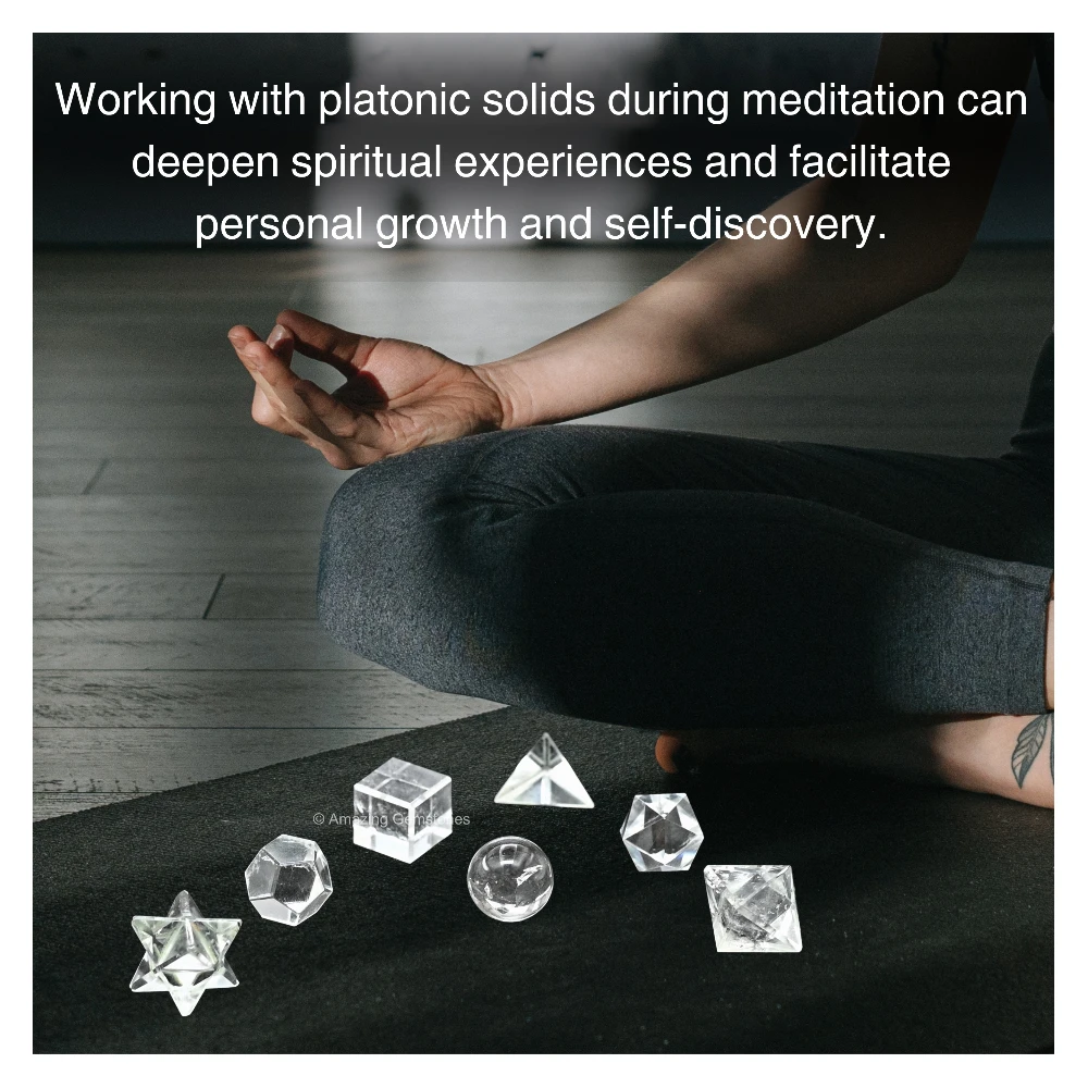Clear Quartz Platonic Solid - 7 Pcs